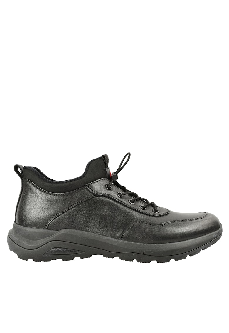 Tenisi barbati - E670009A negru - piele naturala