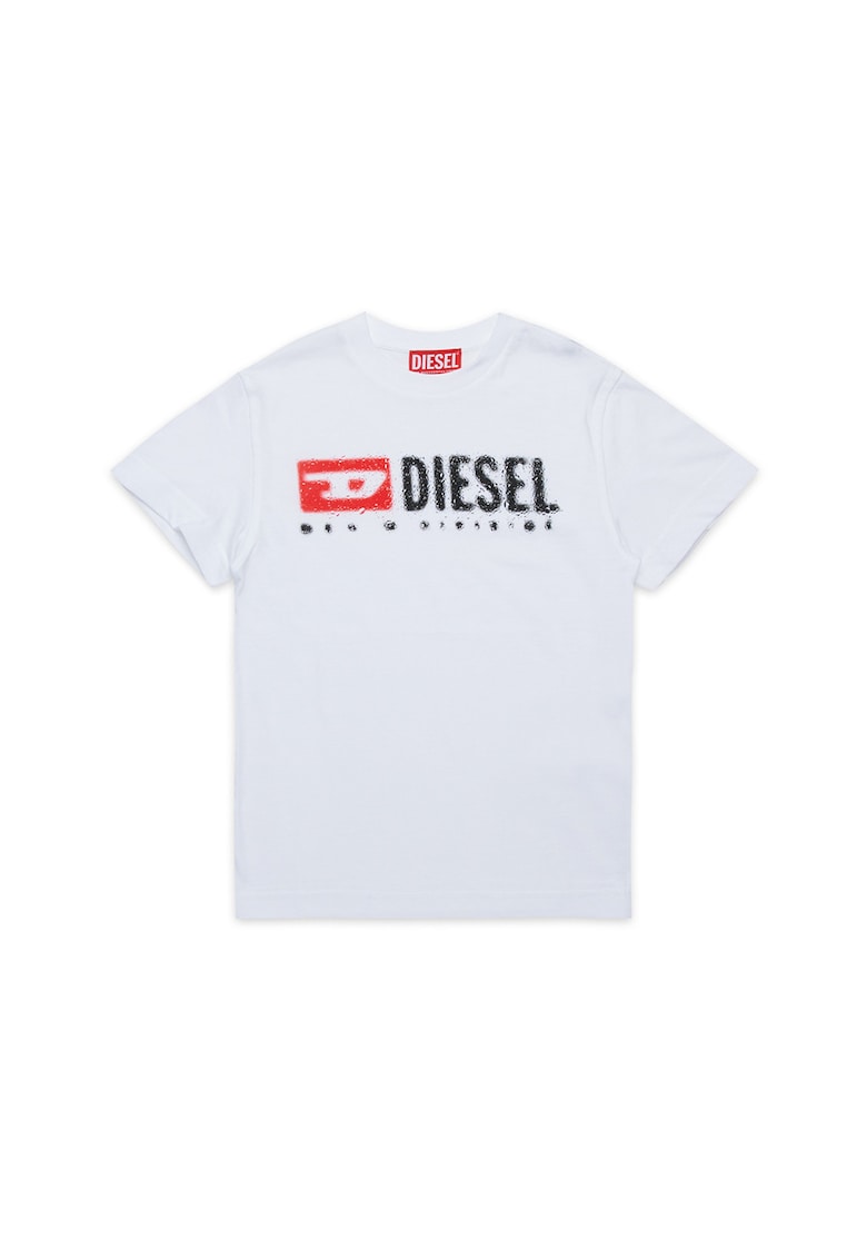 Tricou din bumbac cu imprimeu - Rosu/Alb/Negru