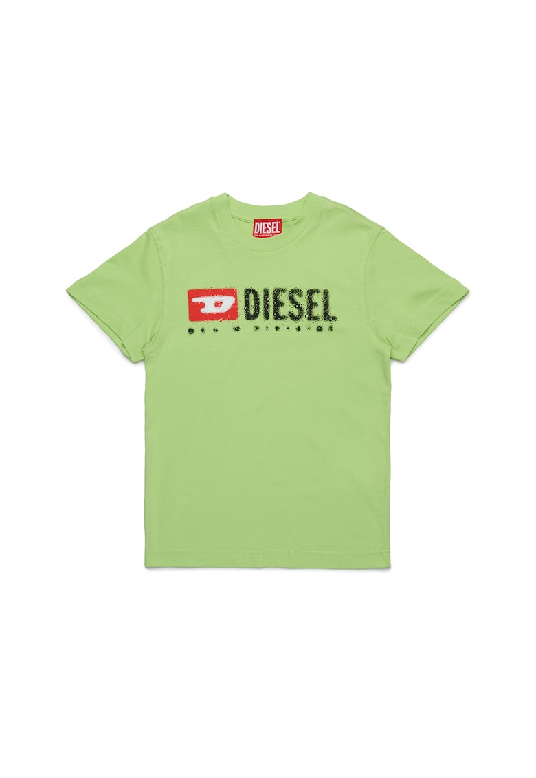 Tricou din bumbac cu imprimeu - Rosu/Negru/Verde fistic