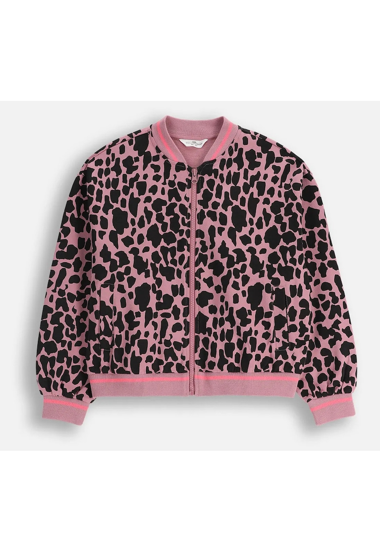 Jacheta bomber cu animal print -