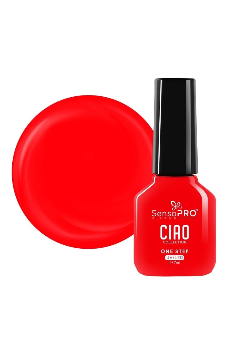 Oja Semipermanenta One Step CIAO Collection - Bold Red 7ml