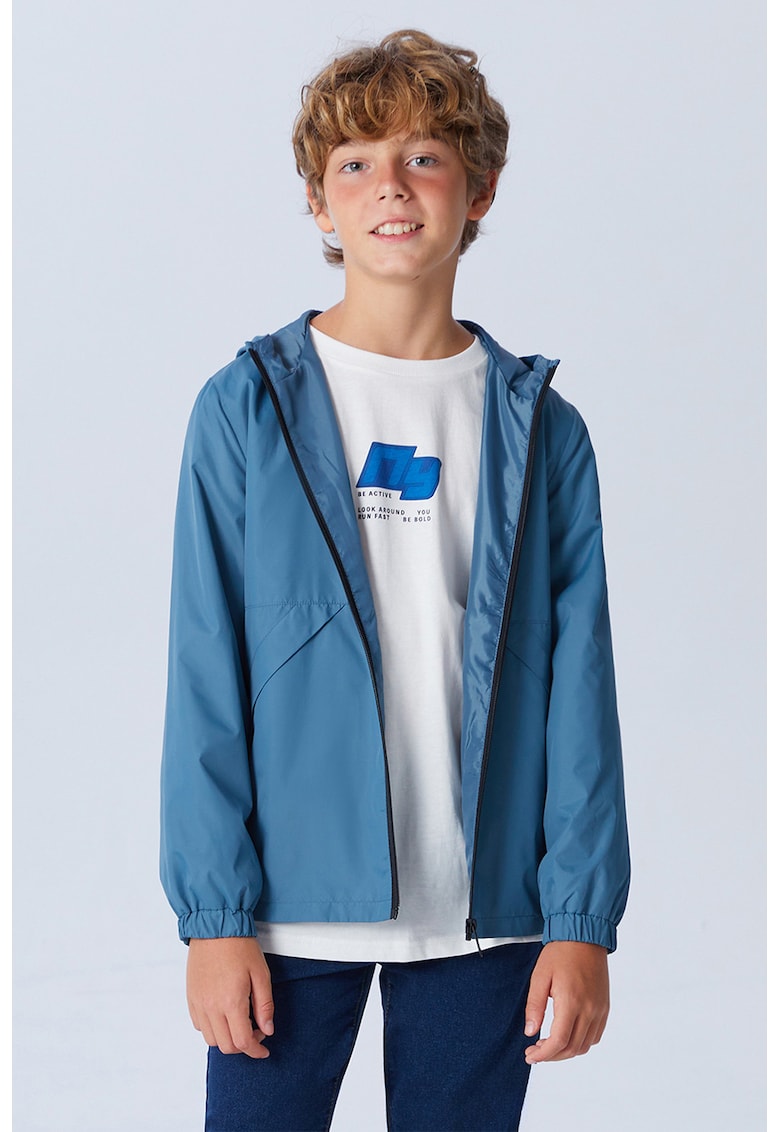 Jacheta cu buzunare laterale si gluga