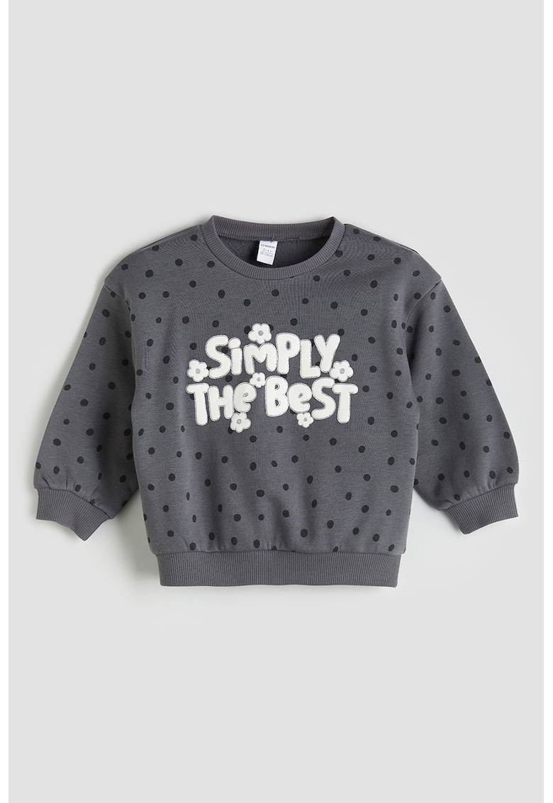 Bluza de trening cu model buline