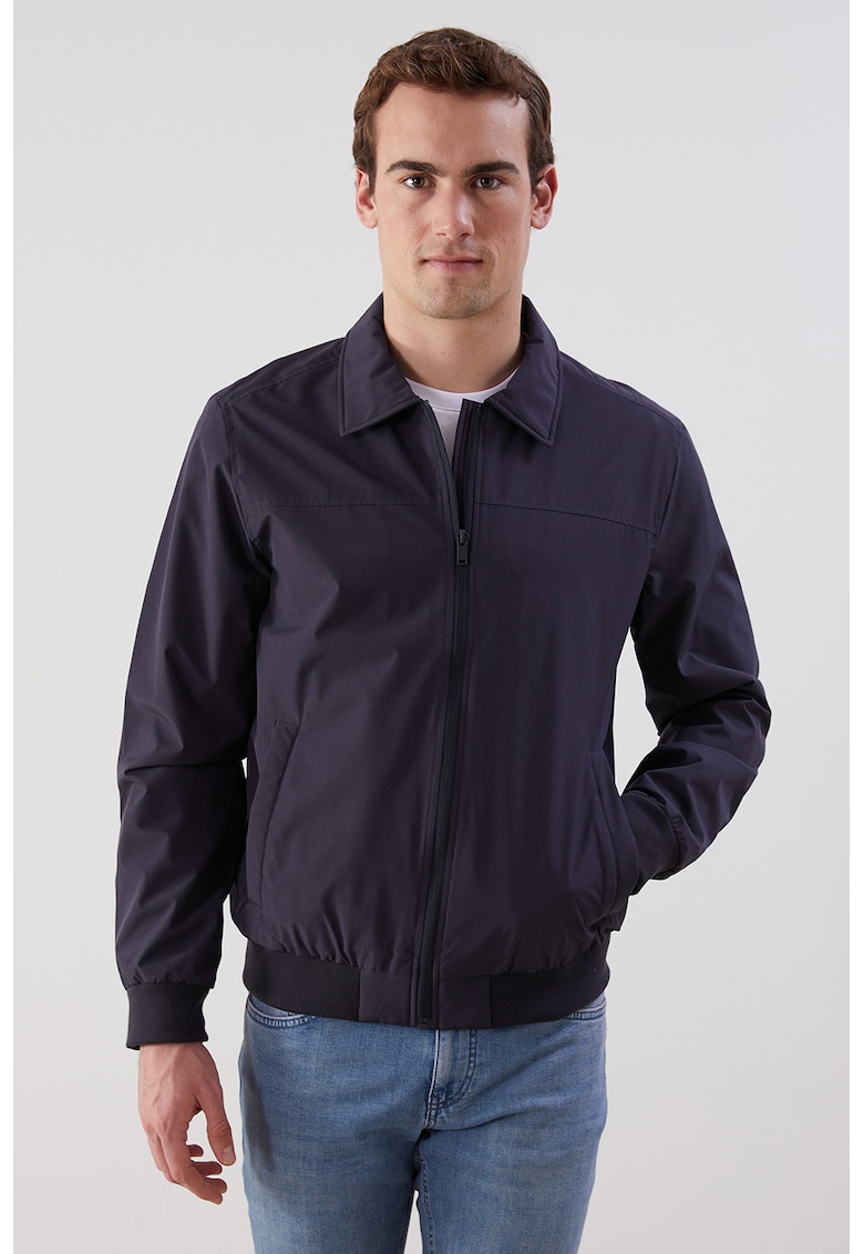 Jacheta-camasa cu buzunar interior si fermoar