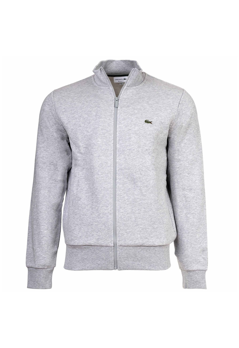 Lacoste Bluza de trening cu buzunare laterale si fermoar - Gri