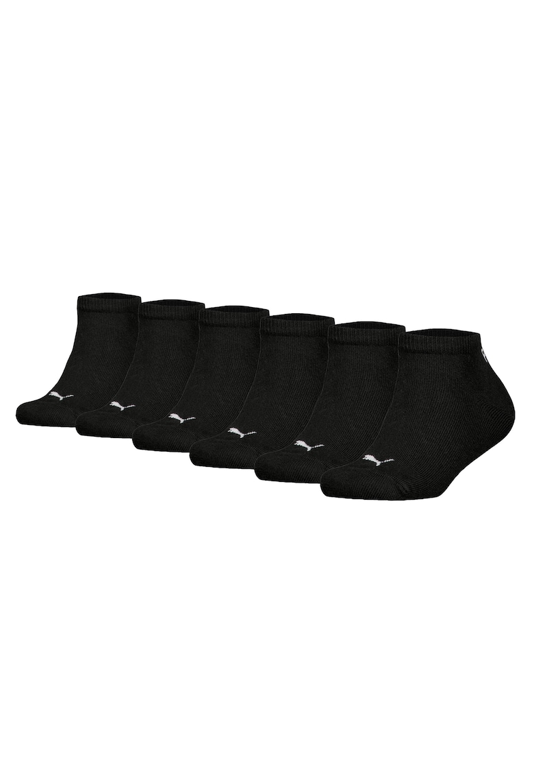 Puma Set de sosete scurte cu logo - 6 perechi - Negru
