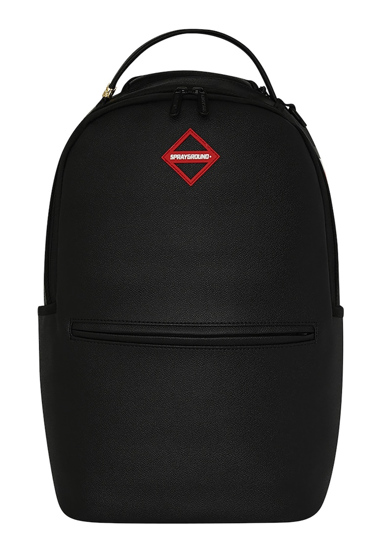 Rucsac de piele ecologica si buzunar frontal cu fermoar Rucsac de piele ecologica si buzunar frontal cu fermoar