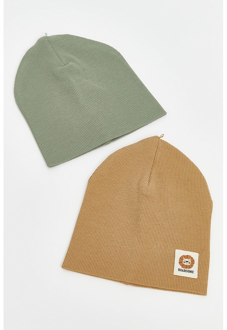 Set de caciuli striate - 2 piese