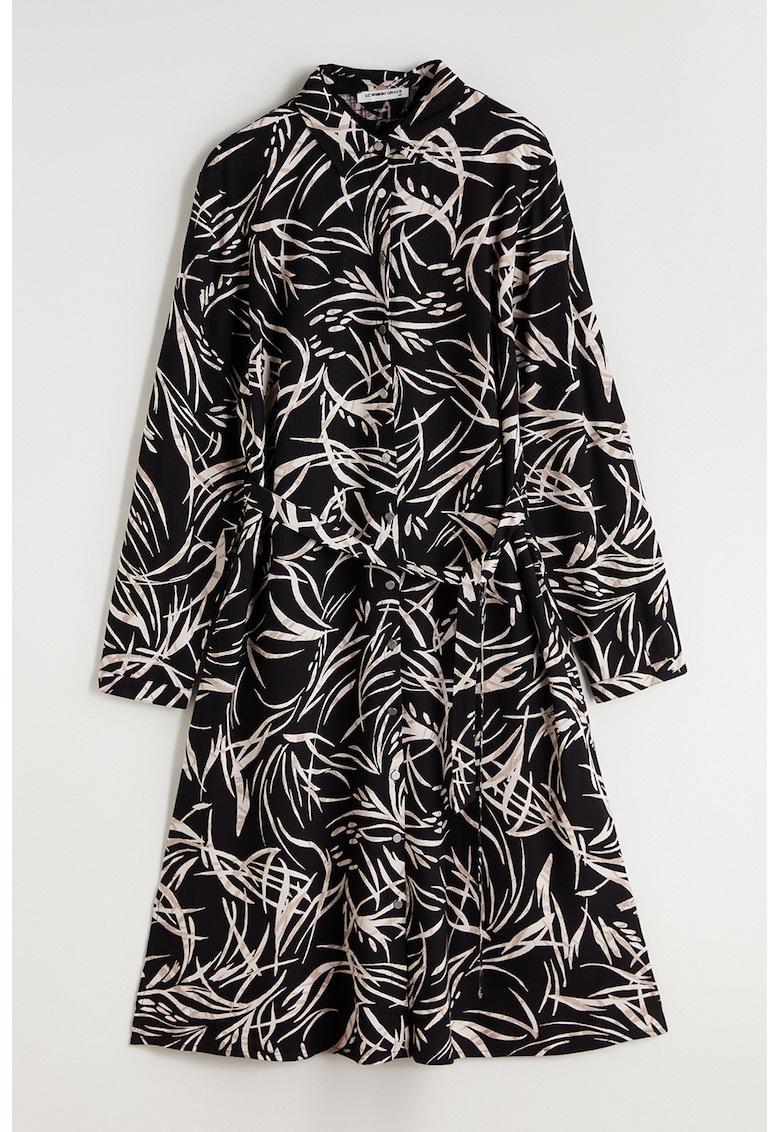 Rochie cu model si cordon in talie