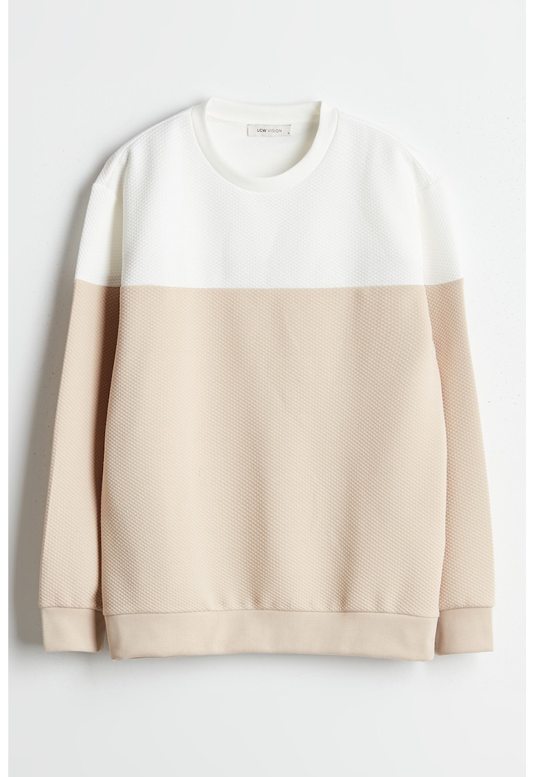 Bluza regular fit de trening cu aspect texturat