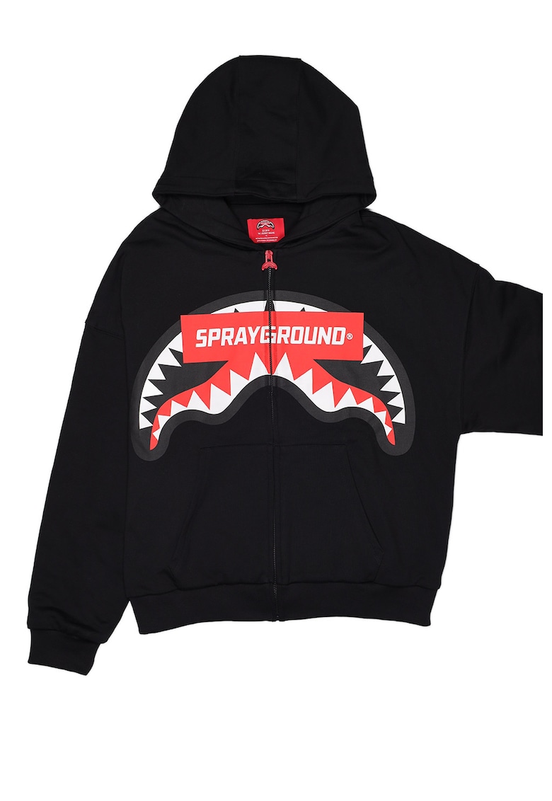 Hanorac cu logo supradimensionat si logo