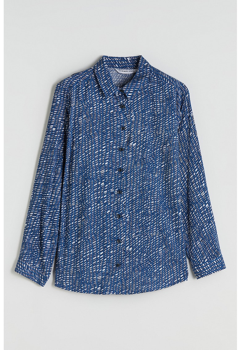 Camasa cu model si guler clasic Camasa cu model si guler clasic