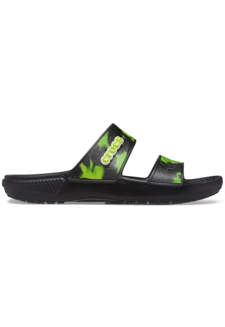 Papuci Classic Tie-Dye Graphic Sandal 37-38 EU - M5/W7 US Negru - Black/Lime Punch