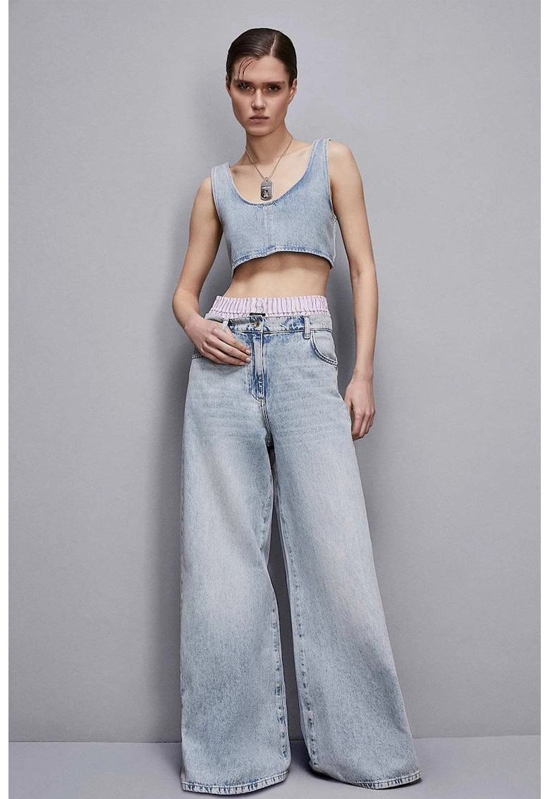 Blugi largi cu talie joasă PP1