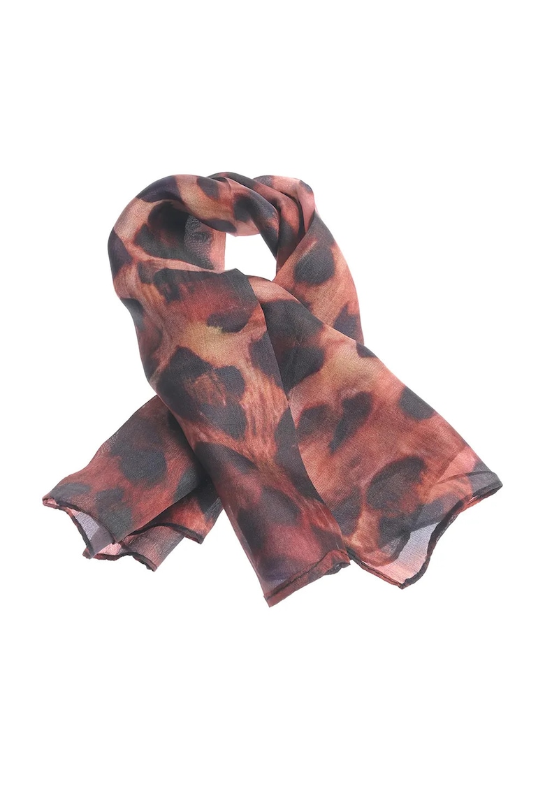 Esarfa eleganta din matase cu imprimeu animal print Esarfa eleganta din matase cu imprimeu animal print