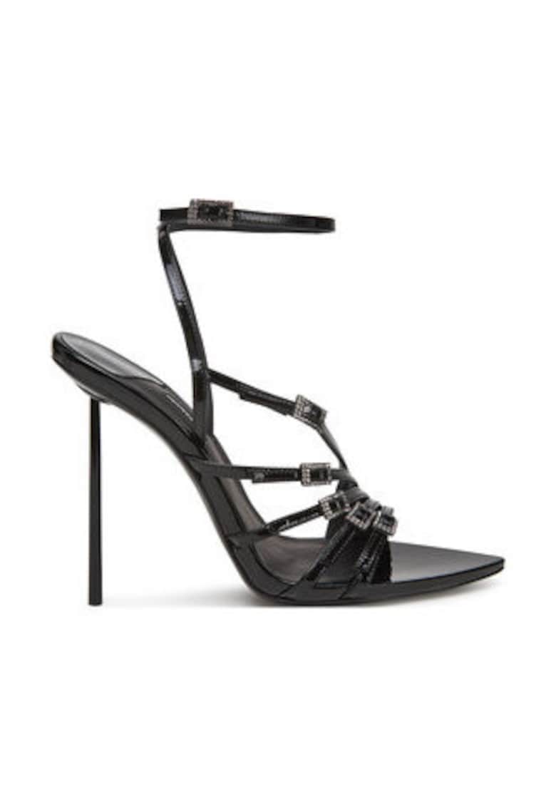 Sandale de dama -  305166968 - piele naturala - toc inalt - negru -