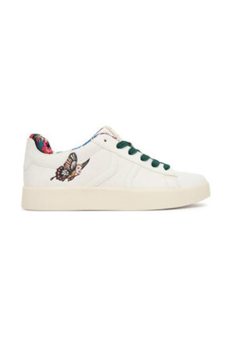 Tenisi dama multicolor - piele ecologica