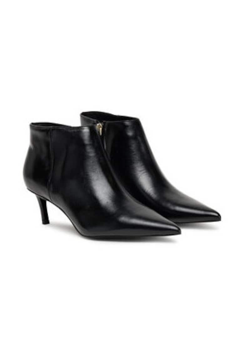 Botine piele ecologica - negru