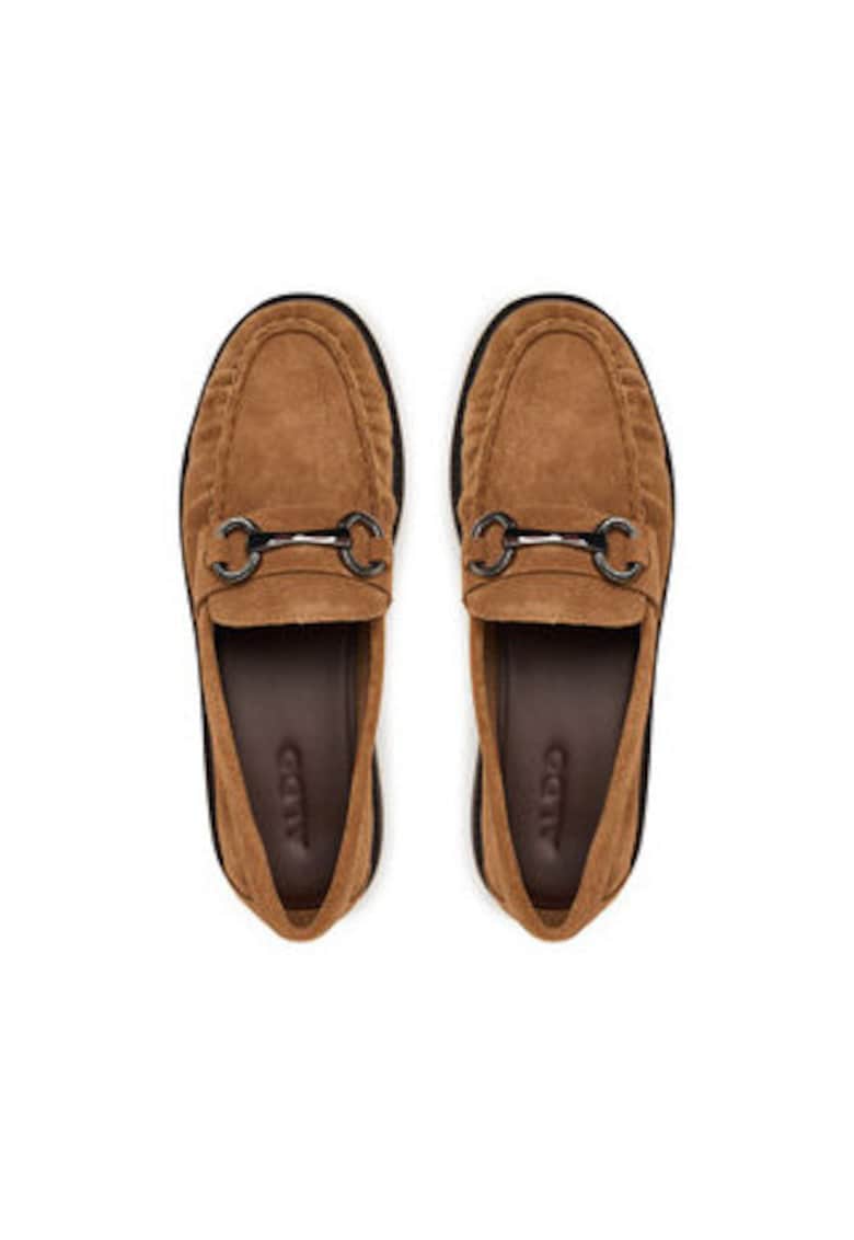 Mocasini dama -  din piele naturala - maro