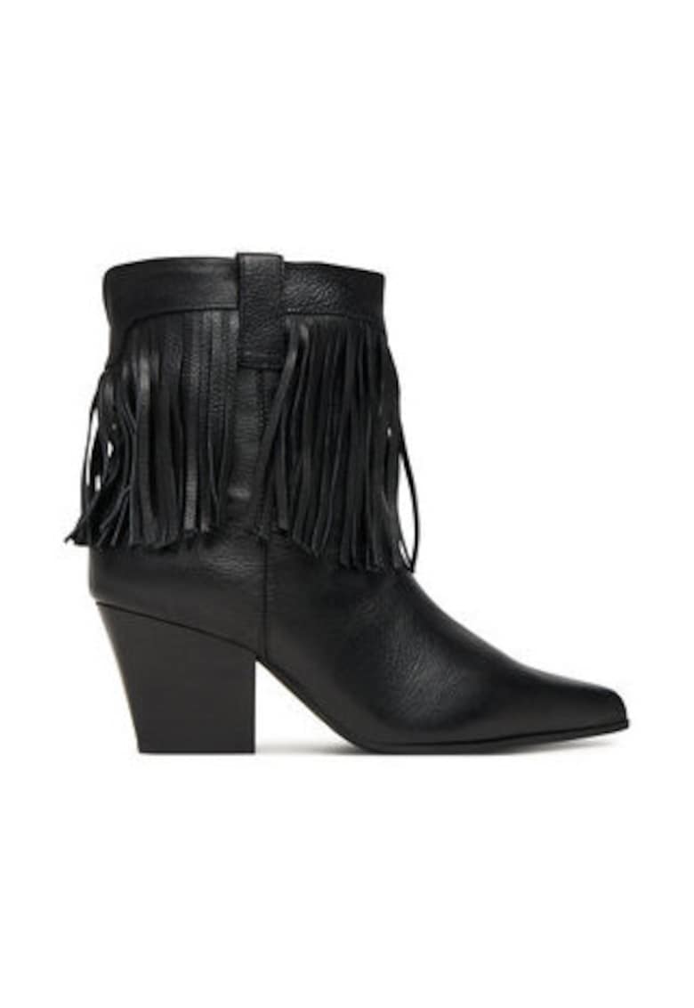 Botine dama - piele naturala - negru