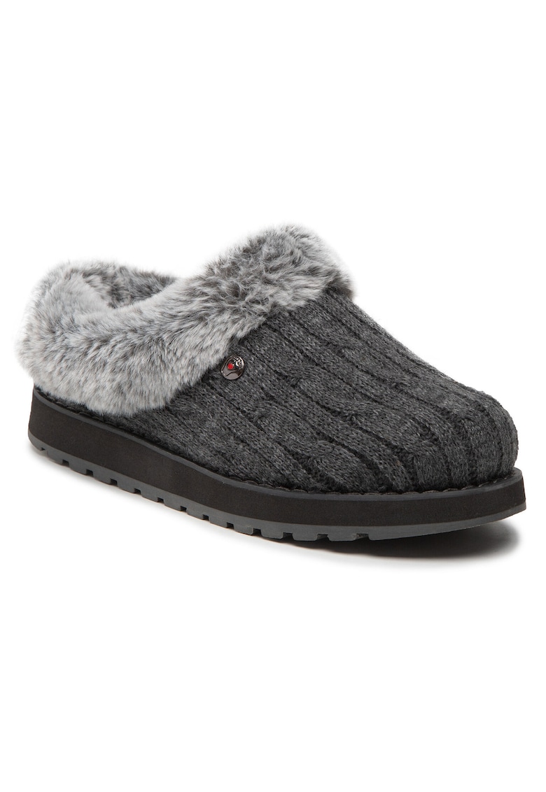 Skechers Papuci dama - gri - material textil