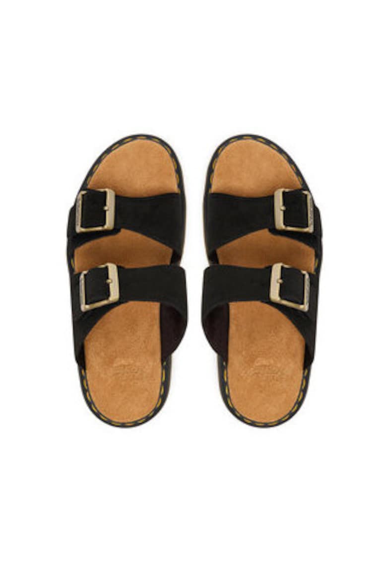 Papuci unisex de piele intoarsa cu catarama Josef