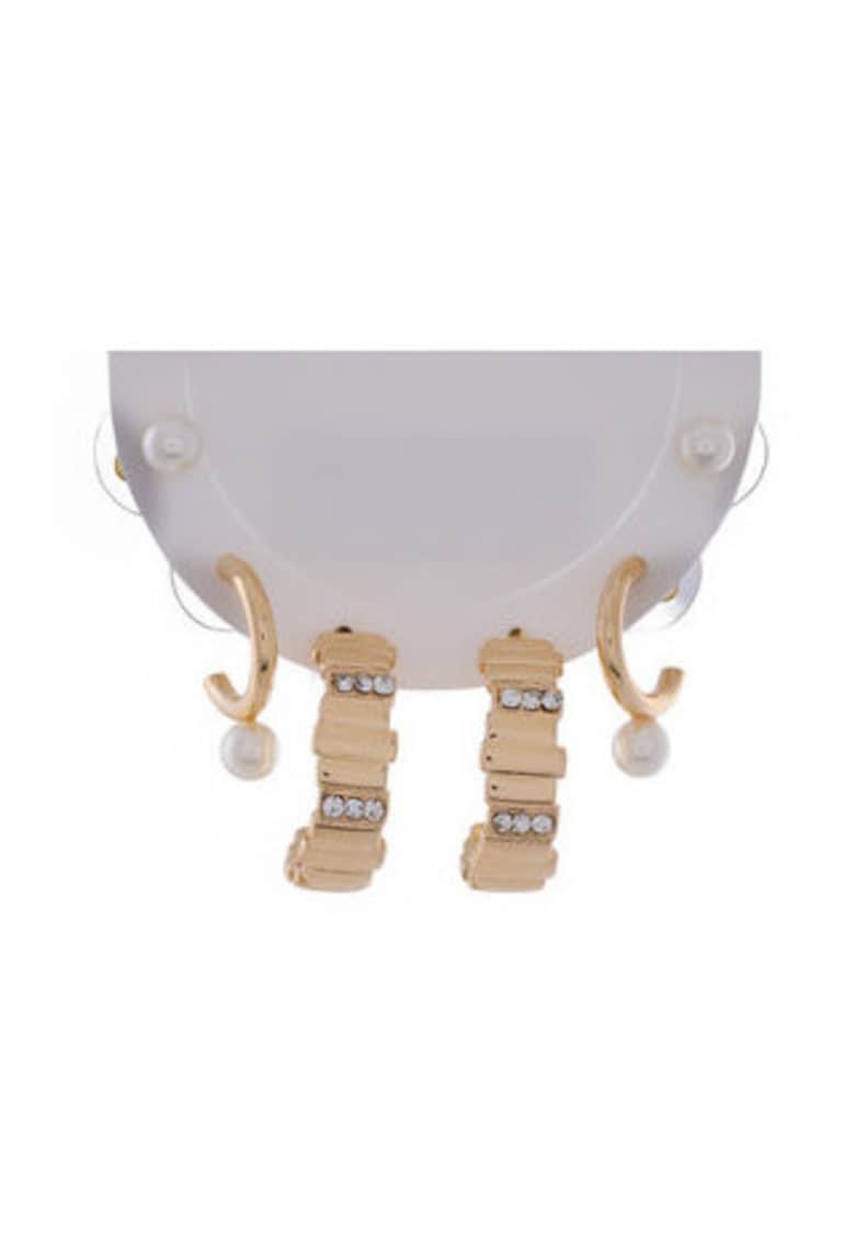 Set 3 perechi cercei dama - auriu - universal