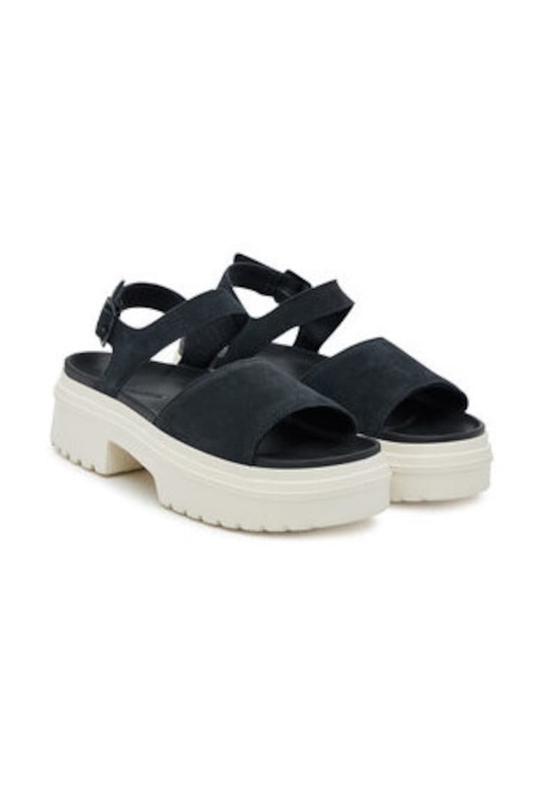 Sandale de dama - 305511621 - piele naturala - negru/alb