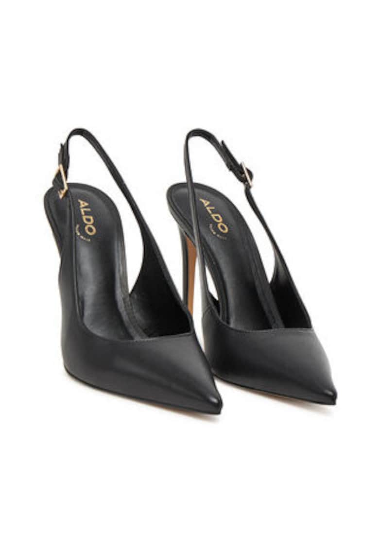 Pantofi de dama - 305107220 - piele naturala - negru -