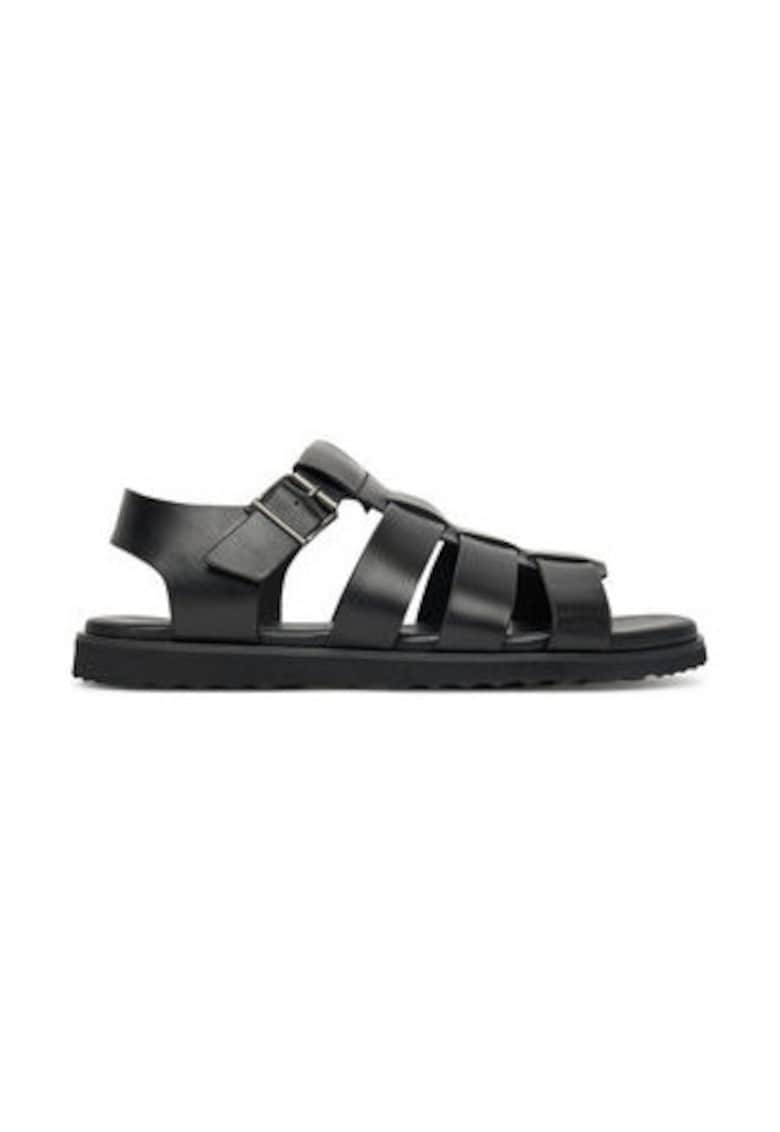Sandale barbati 305114211 - Piele naturala - Negru -