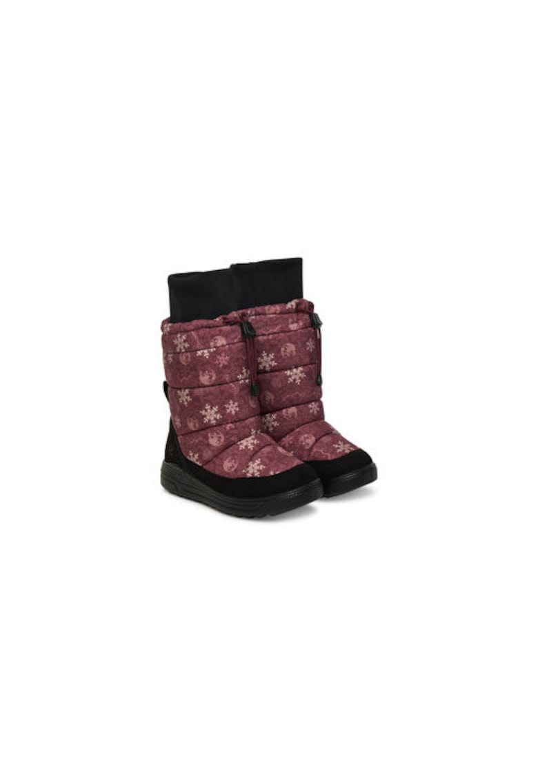 Ghete de zapada copii - mov - material textil