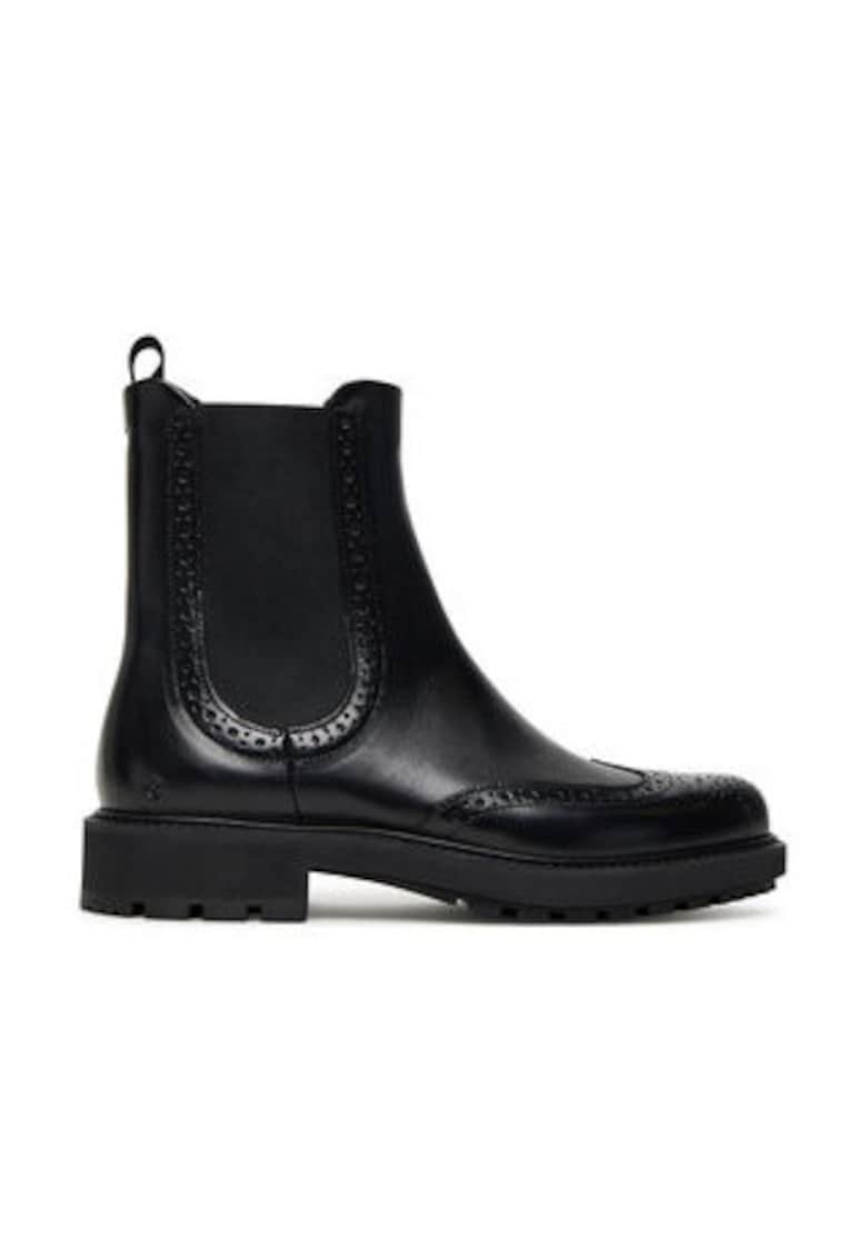 Ecco Ghete dama - negre - piele naturala