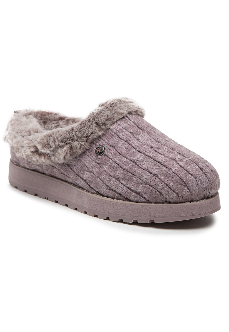 Papuci dama - violet - material textil