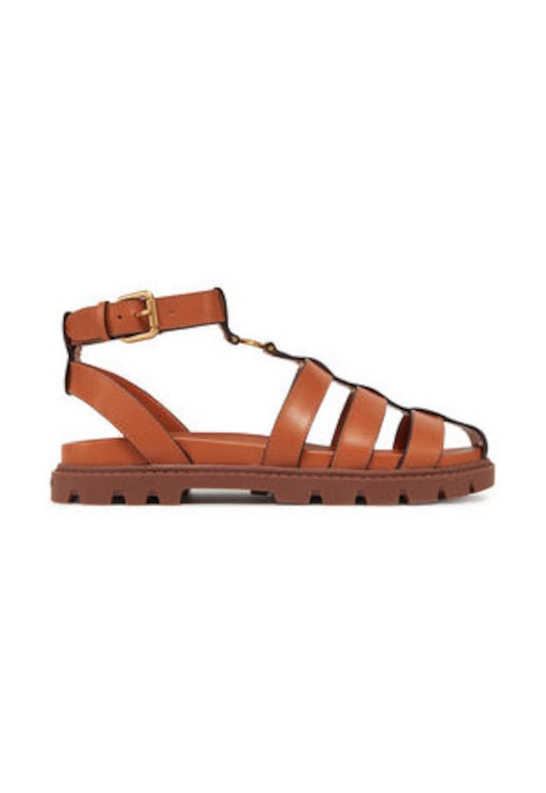 Sandale de dama - 305283139 - piele naturala - maro -