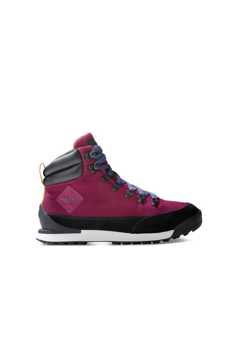 Ghete trekking barbati - piele naturala - roz - talpa de cauciuc