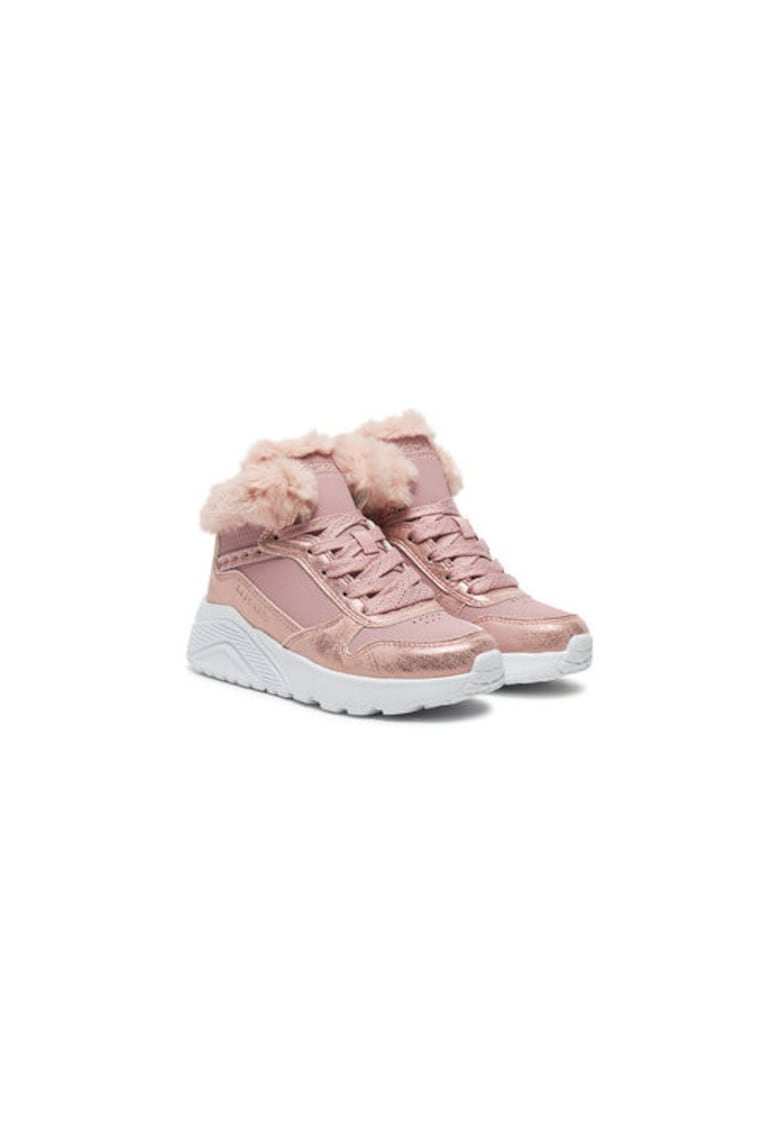 Skechers Ghete pentru fete - piele ecologica - roz