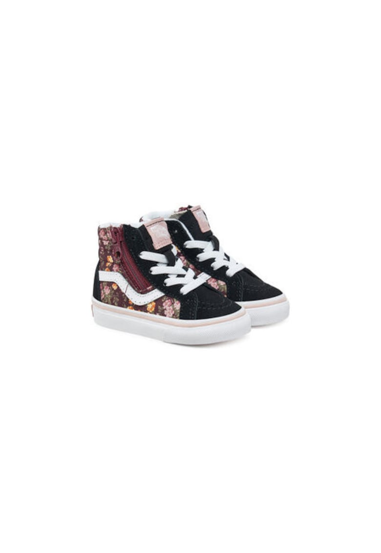 Pantofi copii - negru/maro - material textil
