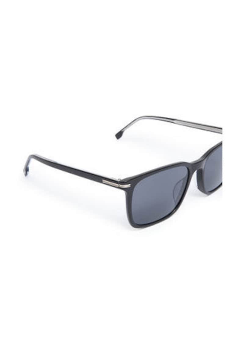 Ochelari de soare barbati - Plastic - Negru - 55
