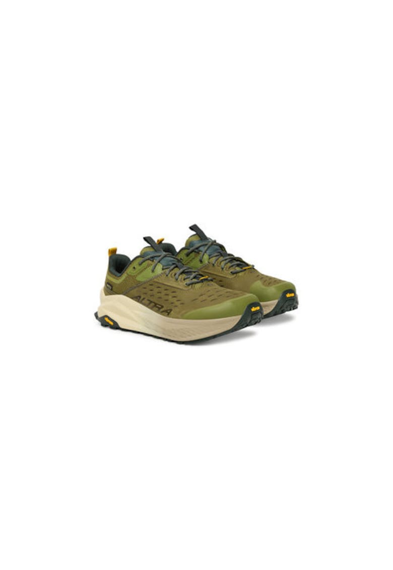 Pantofi sport barbati - trekking - verde - material textil
