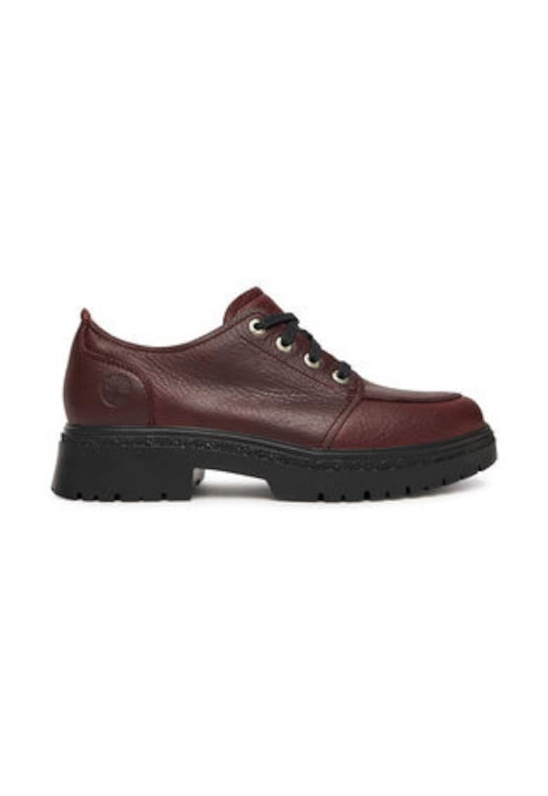 Pantofi dama - piele naturala - rosu inchis