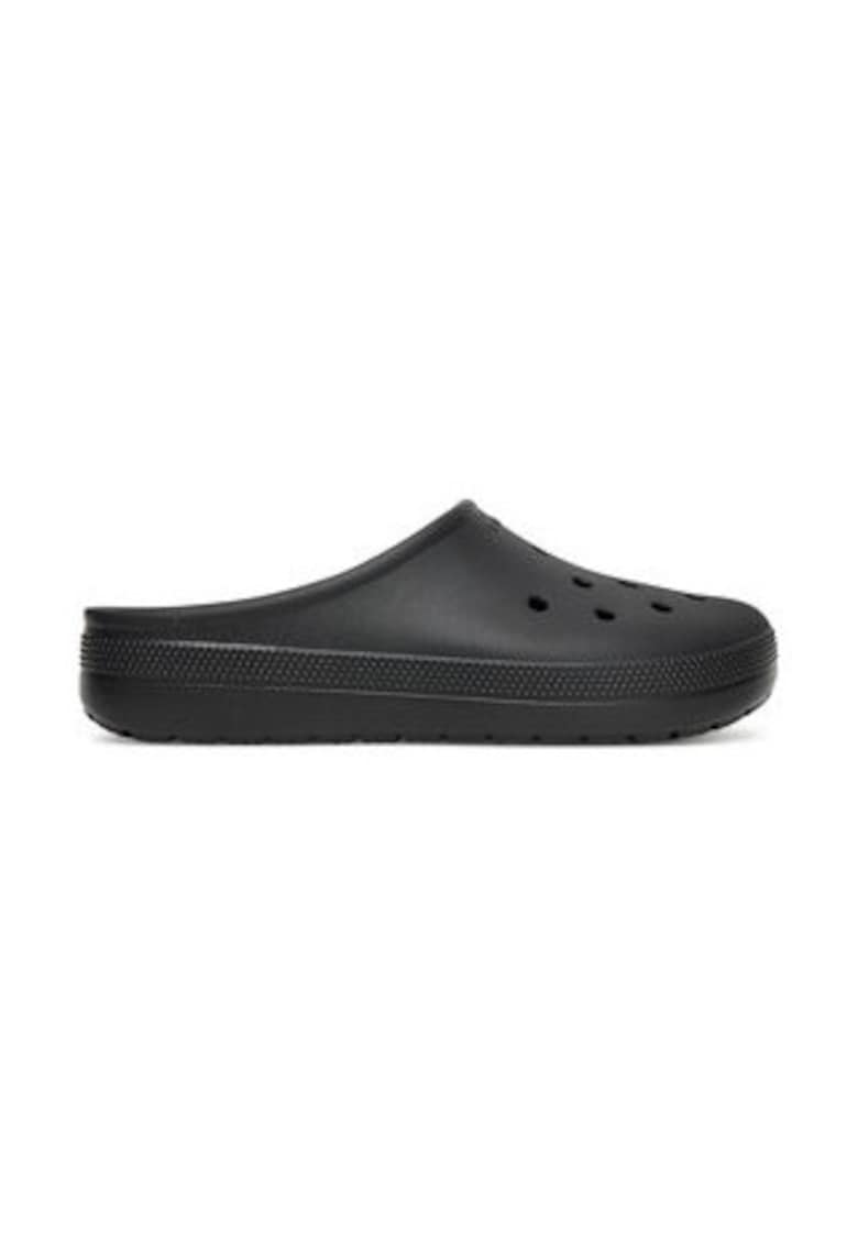Papuci dama - negru plastic