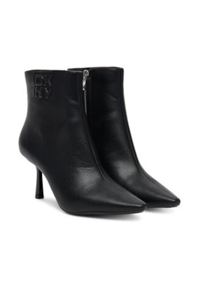 Botine dama -  piele ecologica - negru