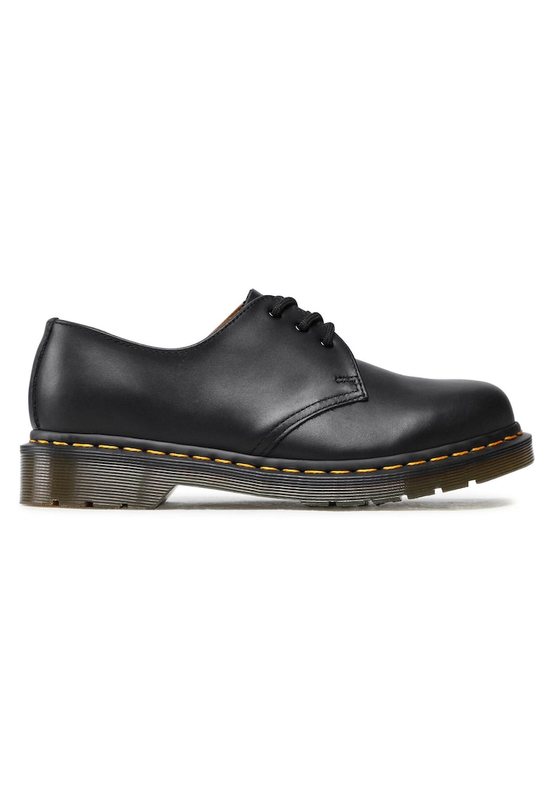 Ghete militare 1461 - piele naturala - talpa plata - negru -