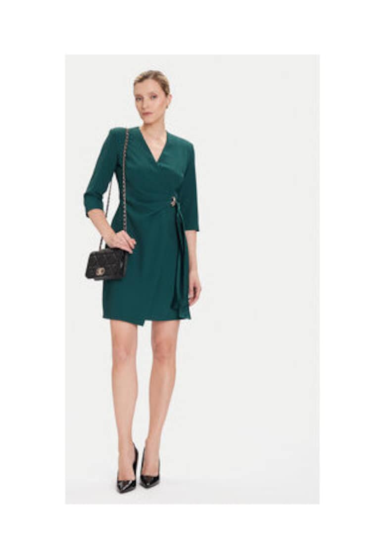 Rochie cocktail Dama Verde - poliester - elastan
