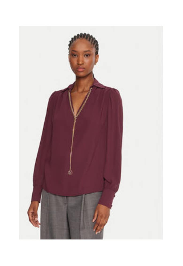 Bluza dama - visiniu - sintetic