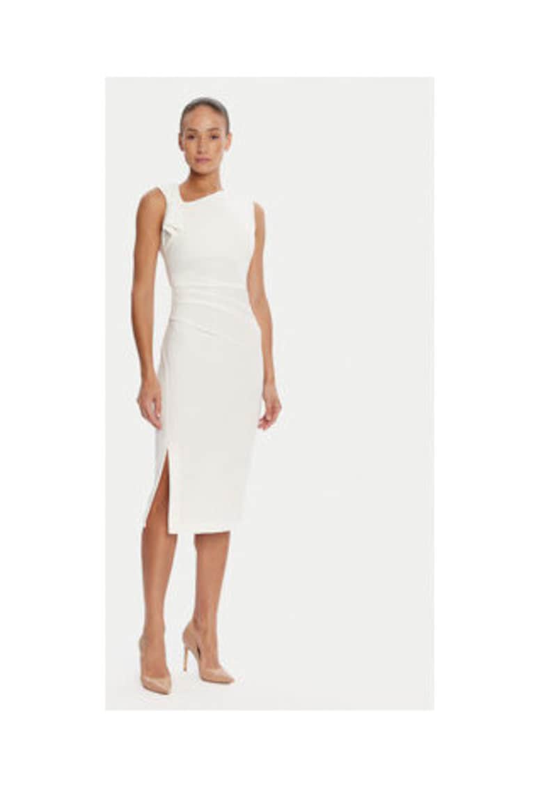 Rochie cocktail femeie - bej - sintetic