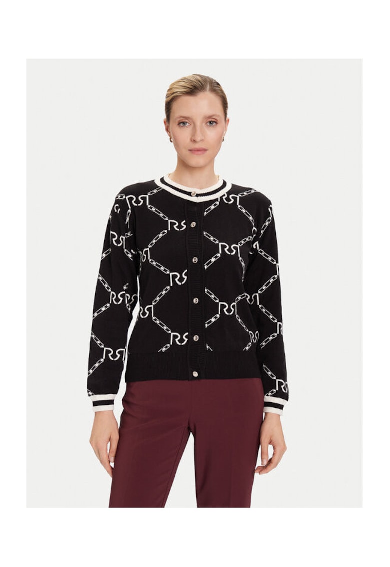 Cardigan dama - negru - material sintetic -