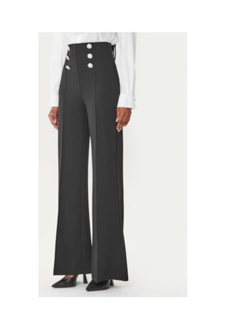 Pantaloni dama - negru - 95% poliester - 5% elastan - Negru