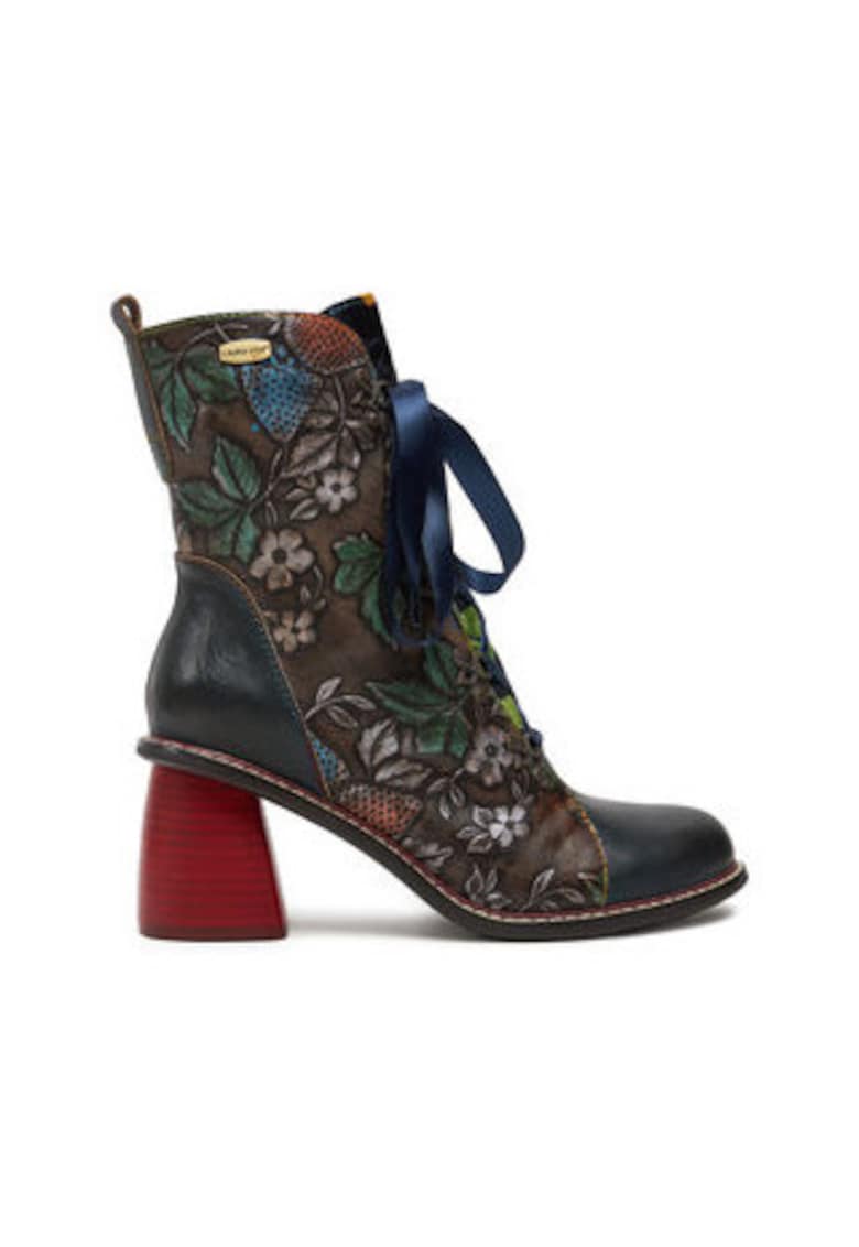 Ghete dama - piele naturala - multicolor -