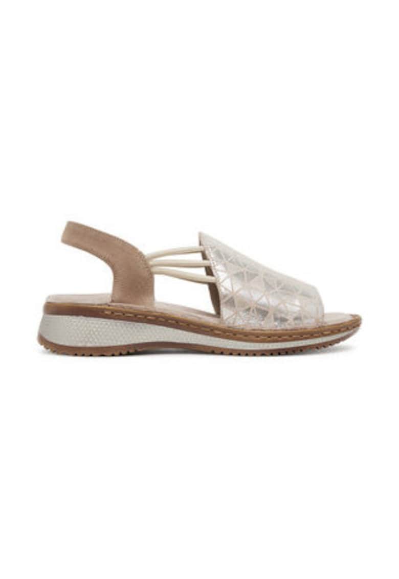 Sandale de dama - 304967696 - piele naturala - bej -